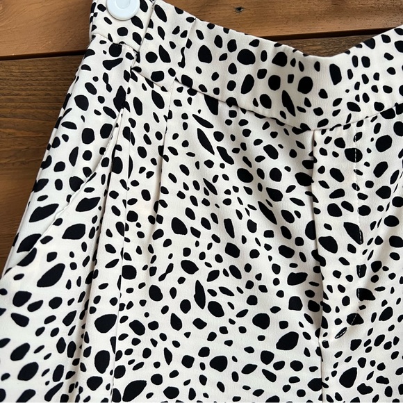 Zara Black & White Wide Leg Pant - Picture 3 of 4